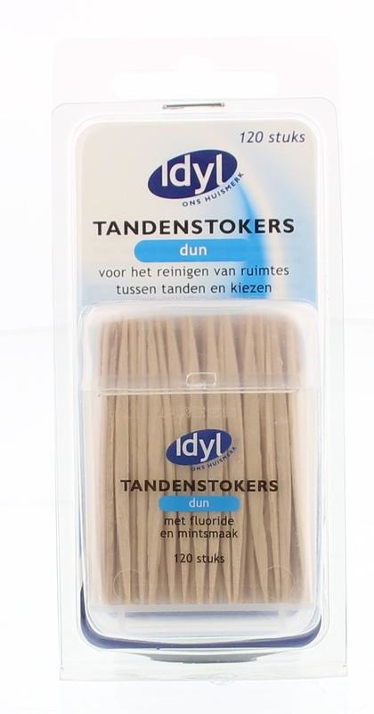 Idyl Idyl Tandenstokers dun met fluoride en mintsmaak (120 st)