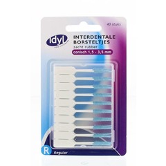 Idyl Interdentaal borstel softpicks zacht rubber in box (40 st)