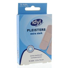 Idyl Pleisters extra sterk 2,5 x 7,6cm (16 st)