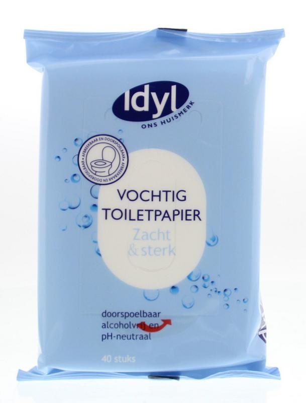 Idyl Vochtig toiletpapier (40 stuks)