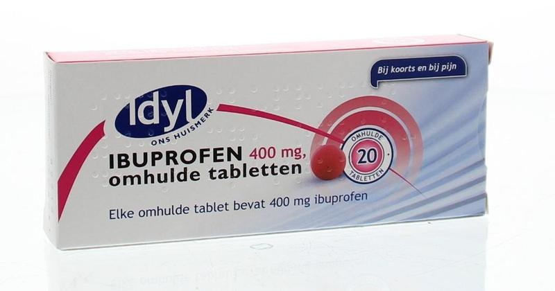 Idyl Ibuprofen 400mg suikervrij (20 tab)