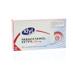 Idyl Paracetamol 500mg (10 Zetpillen)
