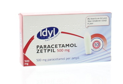 Idyl Idyl Paracetamol 500mg (10 Zetpillen)