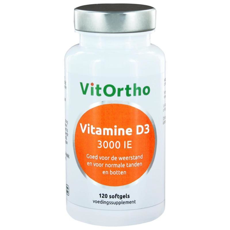 VitOrtho VitOrtho Vitamine D3 3000IE (120 softgels)