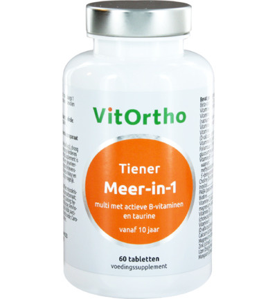 VitOrtho Meer-in-1 tiener (60 tab) VitOrtho Meer-in-1 tiener (60 tab)
