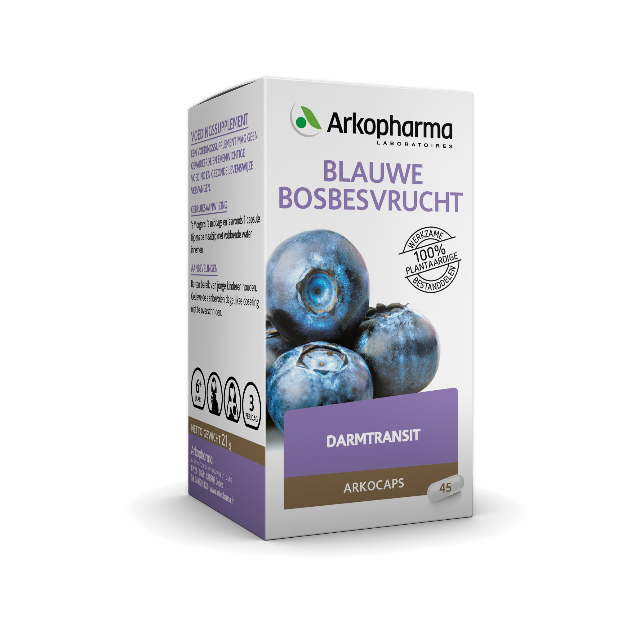 Arkopharma Arkopharma Arkocaps Blauwe bosbesvrucht (45 caps)