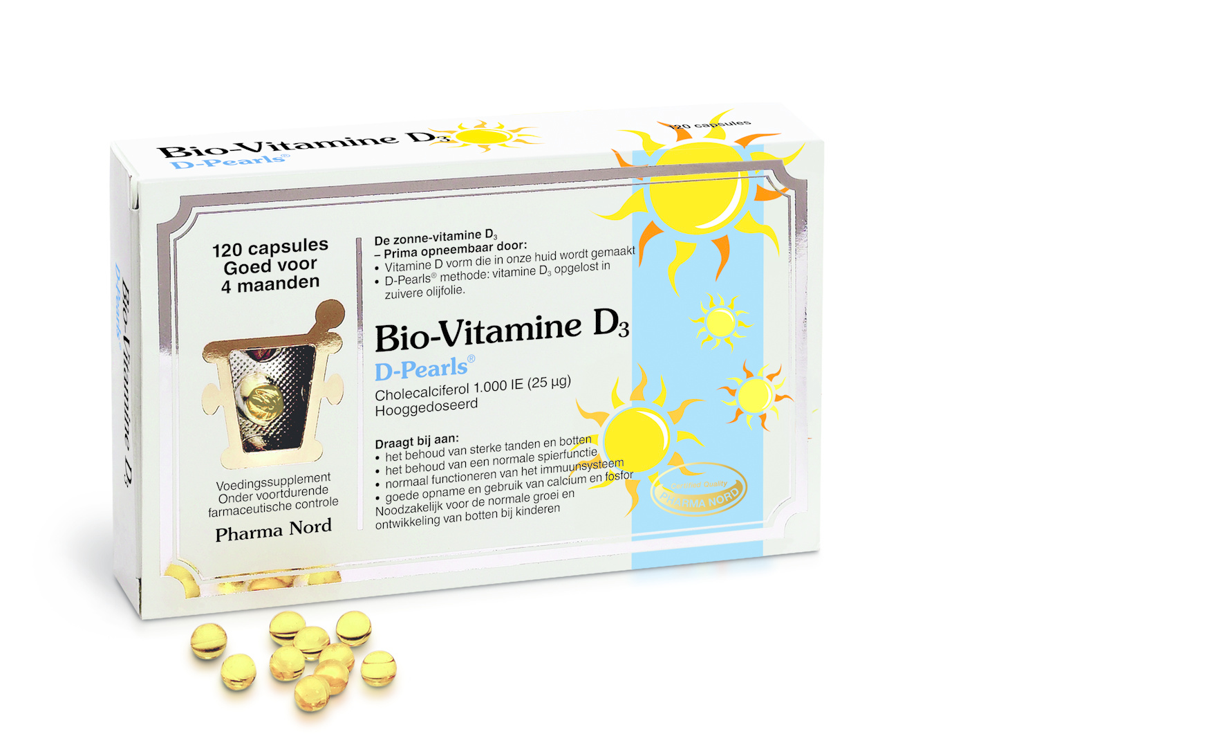 Pharma Nord Pharma Nord Bio vitamine D3 25 mcg 1000IE (120 caps)