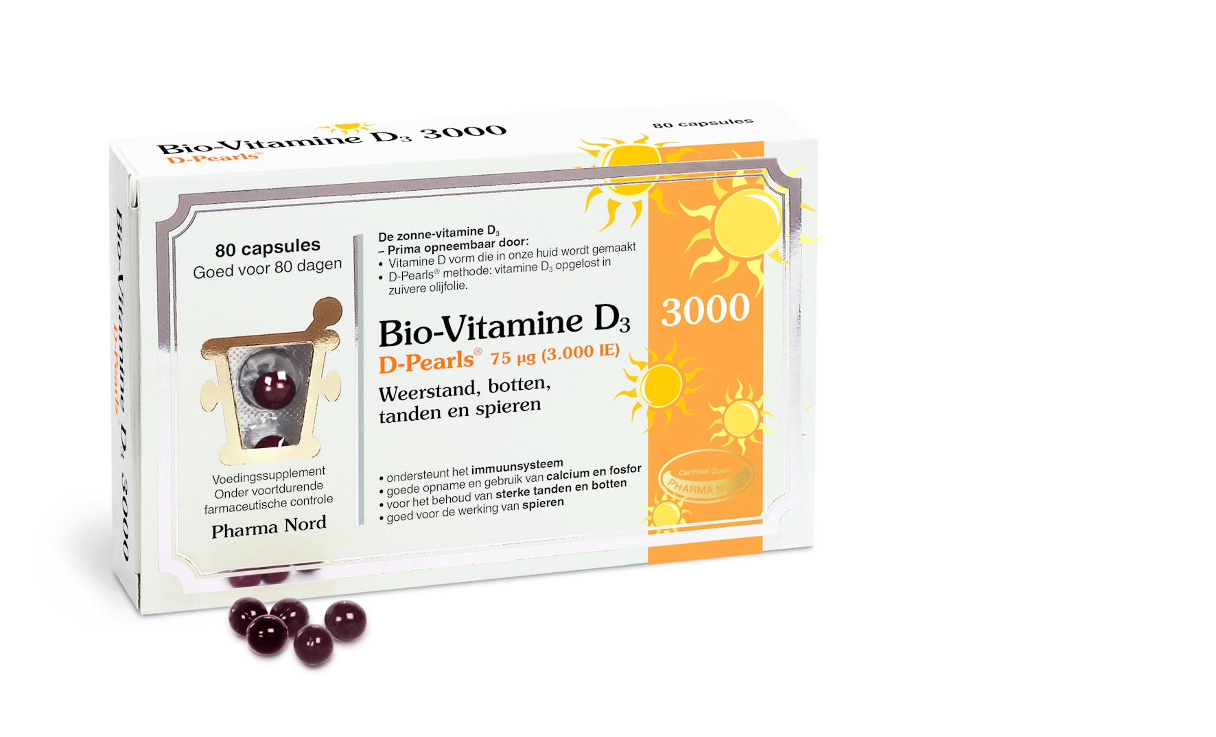 Pharma Nord Pharma Nord Bio-Vitamine D3 3000IE D pearls (80 caps)