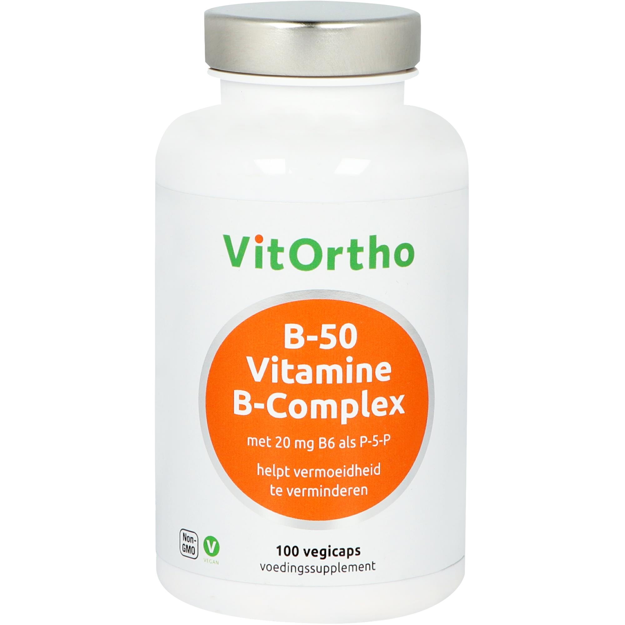 VitOrtho VitOrtho B-50 Vitamine B-complex (100 vcaps)