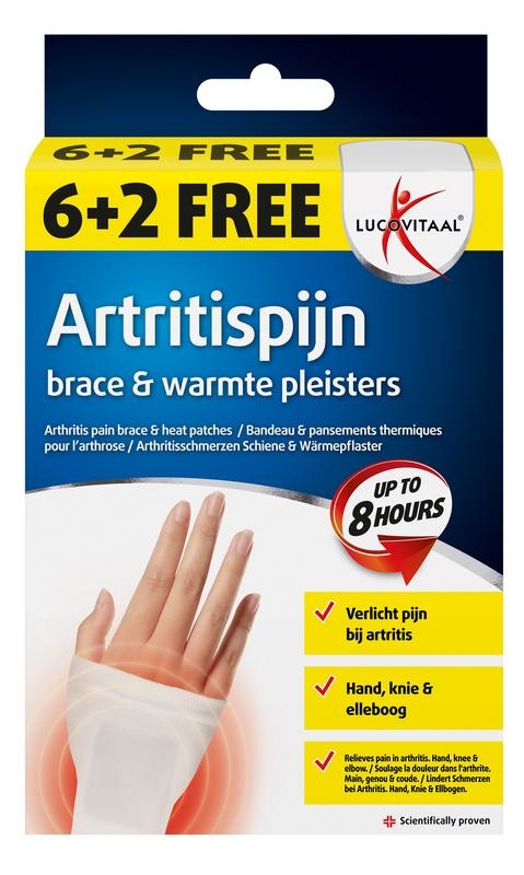 Lucovitaal Lucovitaal Artritis warmte pleister (8 st)