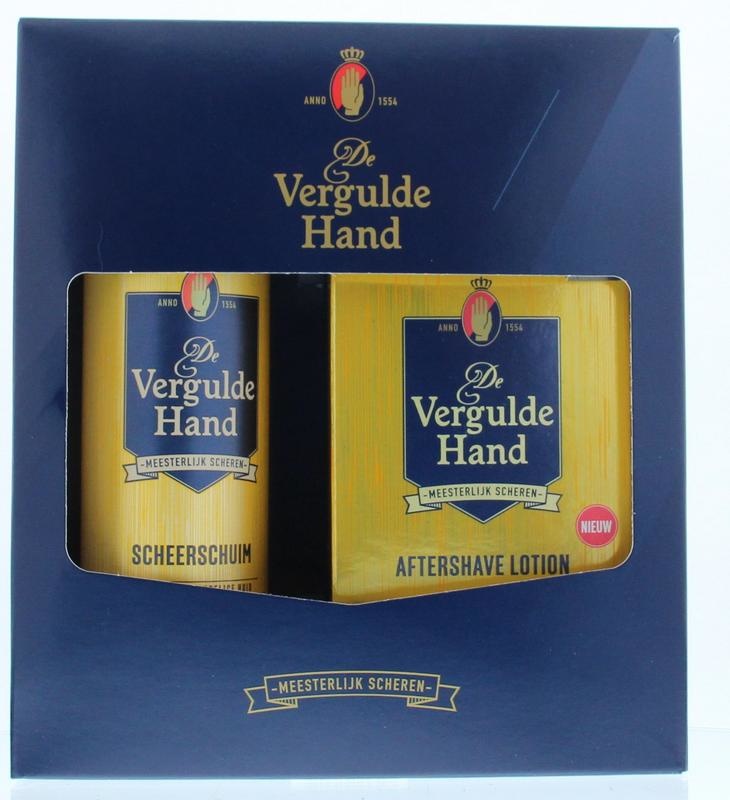 Vergulde Hand Vergulde Hand Geschenkverpakking scheerschuim (1 Set)