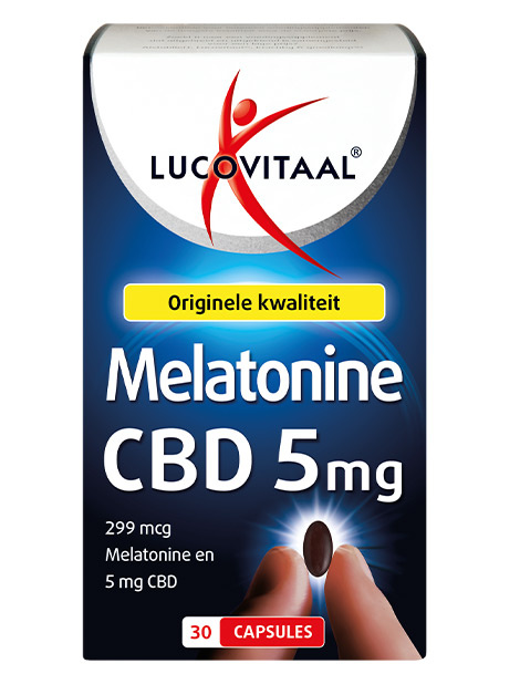 Lucovitaal Lucovitaal Melatonine CBD 5mg (30 caps)