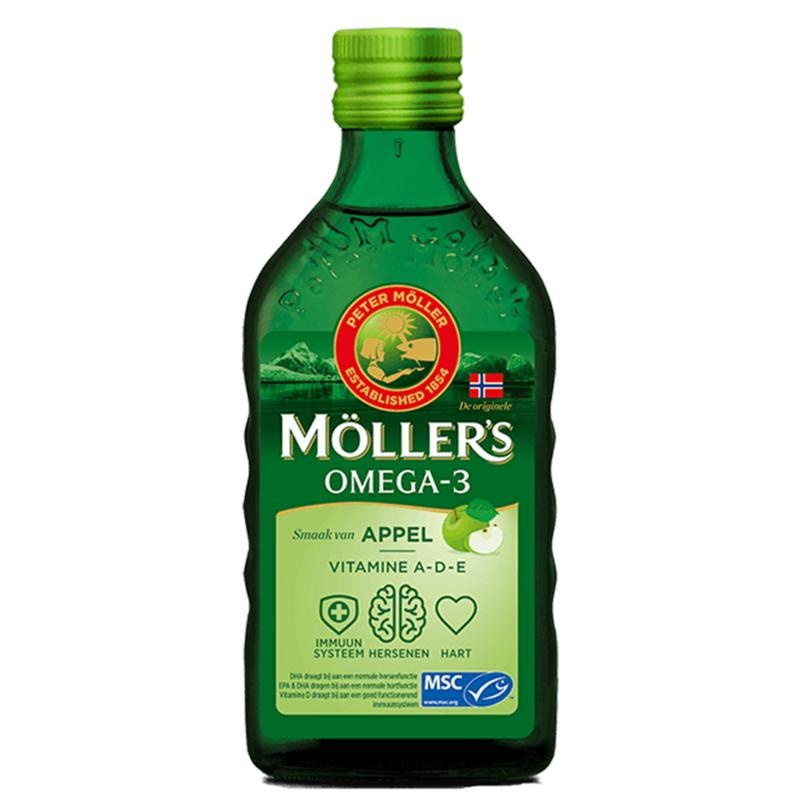 Mollers Mollers Omega-3 levertraan appel (250 ml)