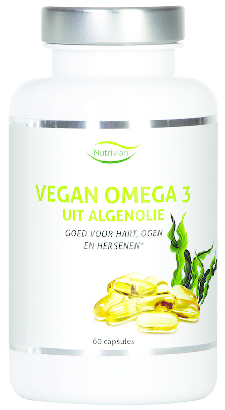 Nutrivian Nutrivian Vegan omega 3 uit algenolie (60 caps)