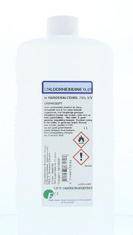 Orphi Orphi Chloorhexidine 0,5% in alcohol 70% v/v (1 ltr)