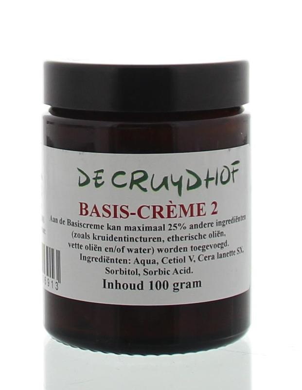 Cruydhof Basis creme 2 zonder paraffine (100 gram)