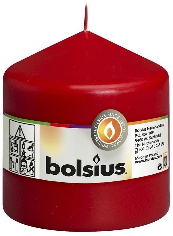 Bolsius Stompkaars 100/98 rood (1 Stuks)