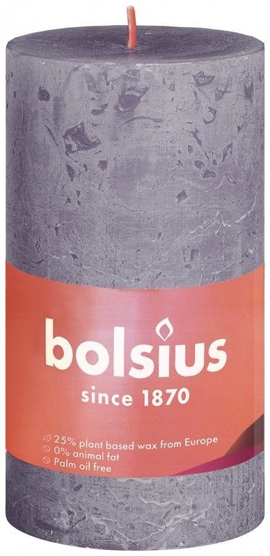 Bolsius Bolsius Rustiekkaars shine 100/50 frosted lavender (1 st)