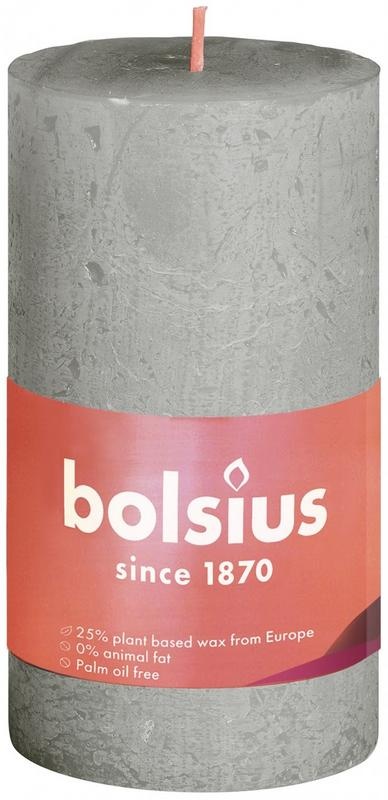 Bolsius Bolsius Rustiekkaars shine 100/50 foggy green (1 st)