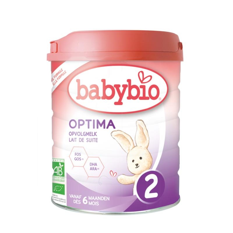 Babybio Optima 2 opvolgmelk 6-12 maanden bio (800 gr)