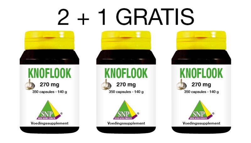 SNP SNP Knoflook 2 + 1 gratis (1050 caps)