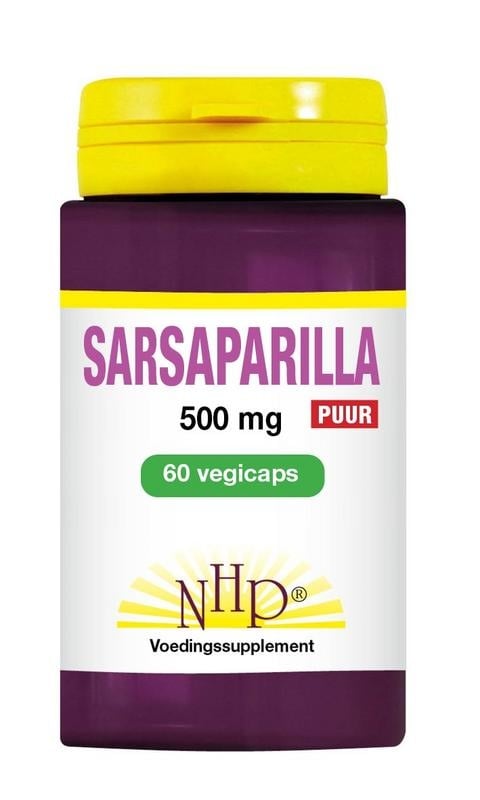 NHP Sarsaparilla 500 mg puur (60 vcaps)