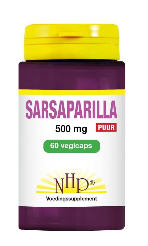 NHP NHP Sarsaparilla 500 mg puur (60 vega caps)