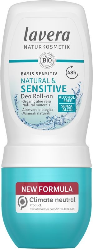 Lavera Lavera Deodorant roll-on basis sensitiv bio EN-IT (50 ml)