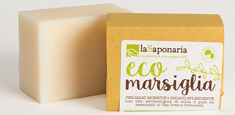 La Saponaria La Saponaria Handzeep eco Marseille zeep (200 gr)