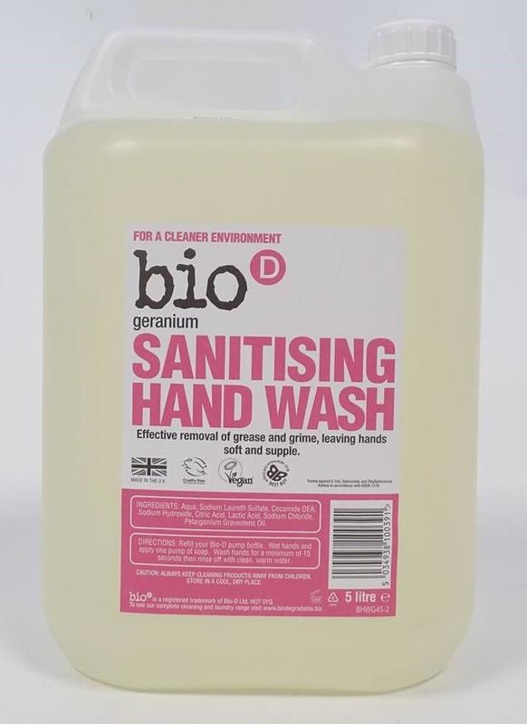 Bio-D Bio-D Handzeep vloeibaar geranium (5 ltr)