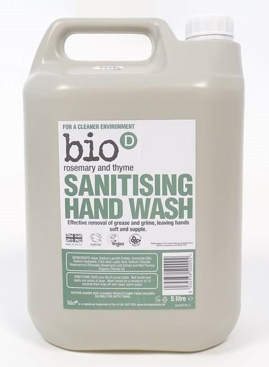 Bio-D Bio-D Handzeep vloeibaar rozemarijn & tijm (5 ltr)