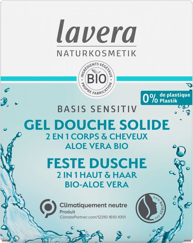 Lavera Lavera Basis Sensitiv body cleansing bar 2in1 bio FR-NL (50 gr)