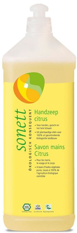 Sonett Sonett Handzeep citrus vloeibaar (1 ltr)