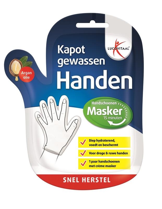 Lucovitaal Lucovitaal Kapot gewassen handenmasker (1 Paar)