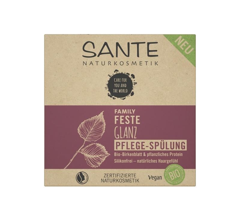 Sante Sante Fam shampoo bar shine berk & plantaardige proteine (60 gr)