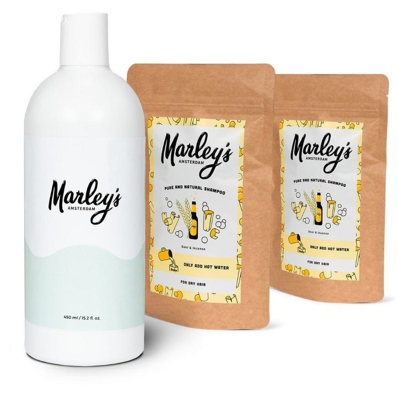Marley's Ams Pakket 2x bier & wierook shampoo (1 Set) Marley's Ams Pakket 2x bier & wierook shampoo (1 Set)