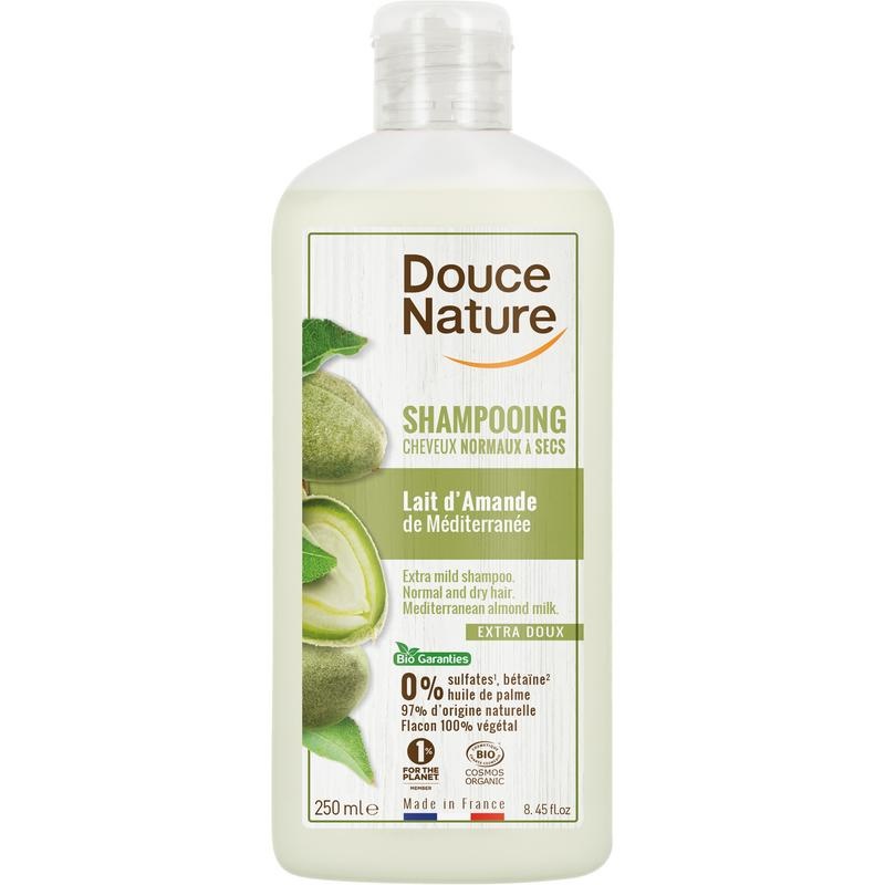 Douce Nature Shampoo normaal/droog haar amandelmelk (250 ml)