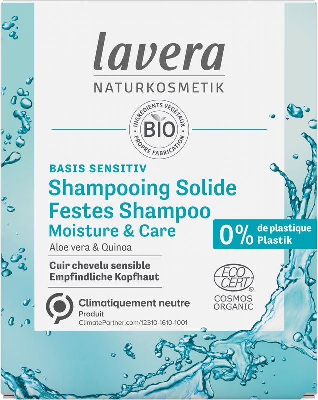 Lavera Lavera Basis Sentitiv shampoo bar moisture&care bio FR-NL (50 gr)