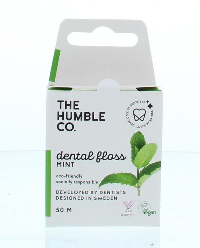 The Humble Co The Humble Co Dental floss fresh mint 50 meter (1 st)