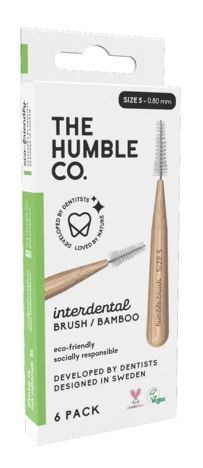 The Humble Co The Humble Co Interdental borstel 0.80 mm groen (6 st)