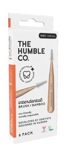 The Humble Co The Humble Co Interdental borstel 0.45 mm oranje (6 st)