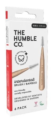 The Humble Co The Humble Co Interdental borstel 0.50 mm rood (6 st)