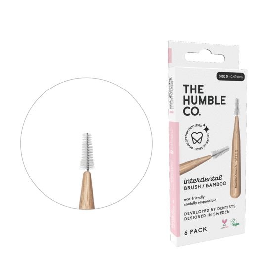 The Humble Co The Humble Co Interdental borstel 0.40 mm roze (6 st)