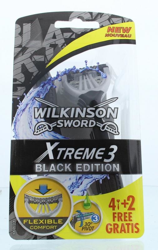 Wilkinson Wilkinson Xtreme III black edition 4 + 2 st (6 st)