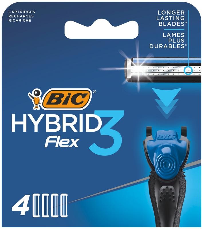 BIC Flex 3 hybrid shaver cartridges bl 4 (4 stuks)