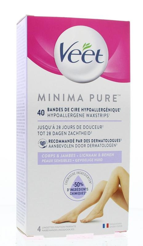 Veet Veet Minima wasstrip benen (40 st)