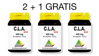 SNP SNP CLA 400 mg puur actie 2 + 1 gratis (180 caps)