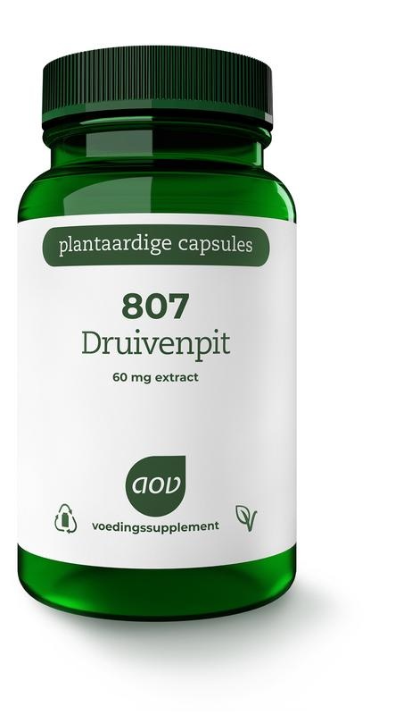 AOV 807 Druivenpitten (60 Vegetarische capsules) AOV 807 Druivenpitten (60 Vegetarische capsules)