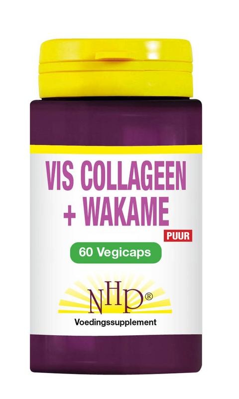 NHP NHP Vis collageen + wakame 125 mcg jodium puur (60 vega caps)