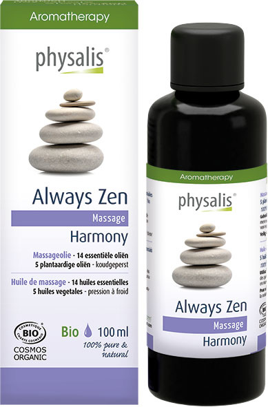 Physalis Physalis Massageolie always zen bio (100 ml)